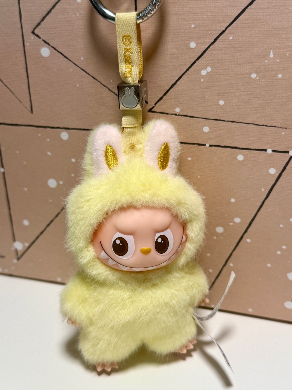 POP MART The Monster LABUBU Pin for Love (Letter F - Future) Bag Charm/Keychain